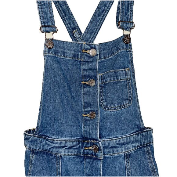 Urban Outfitters BDG Denim Bib  Coverall Dress Knee Length SZ 6 Pockets & Straps - Picture 2 of 10
